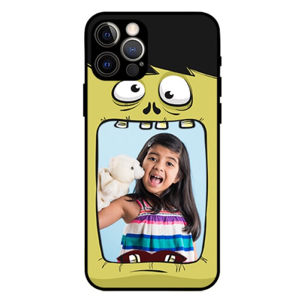 Iphone 12 Pro Personalized Glass Phone Case - Cartoon monster back case Design Iphone 12 Pro Personalized Glass Phone Case - Cartoon monster back case Design