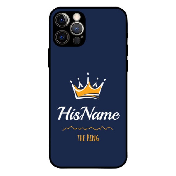 Iphone 12 Pro Glass Phone Case King with Name Iphone 12 Pro Glass Phone Case King with Name