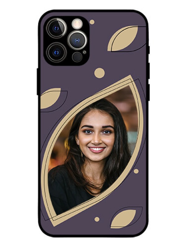 Custom iPhone 12 Pro Custom Glass Mobile Case - Falling Leaf Design
