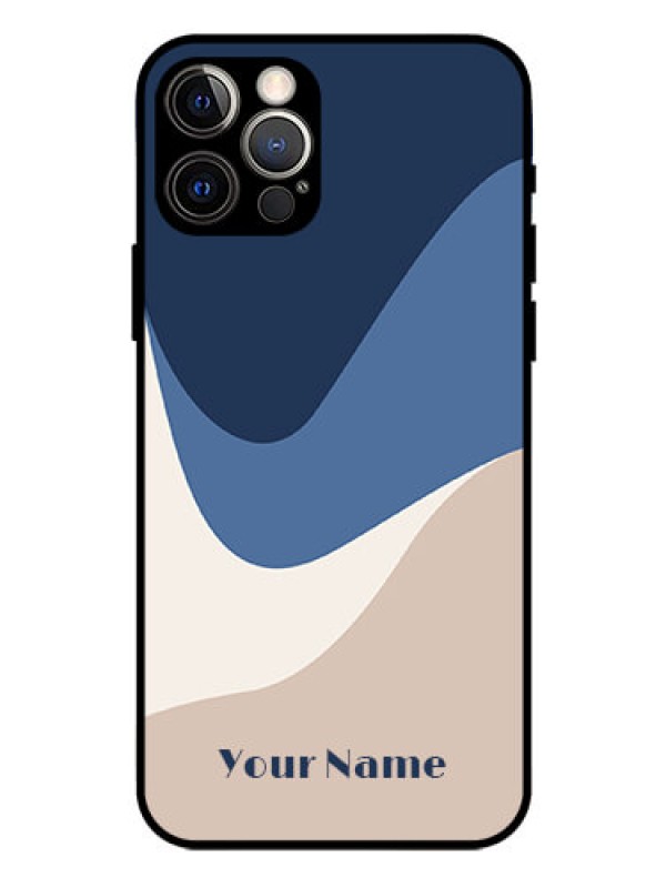 Custom iPhone 12 Pro Custom Glass Phone Case - Abstract Drip Art Design
