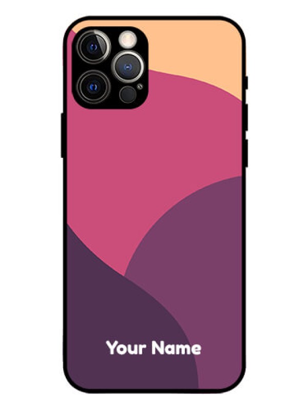 Custom iPhone 12 Pro Custom Glass Phone Case - Mixed Multi-colour abstract art Design