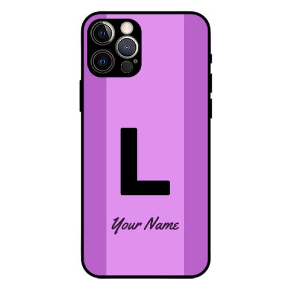 iPhone 12 Pro Custom Glass Phone Case - Tricolor custom text Design iPhone 12 Pro Custom Glass Phone Case - Tricolor custom text Design