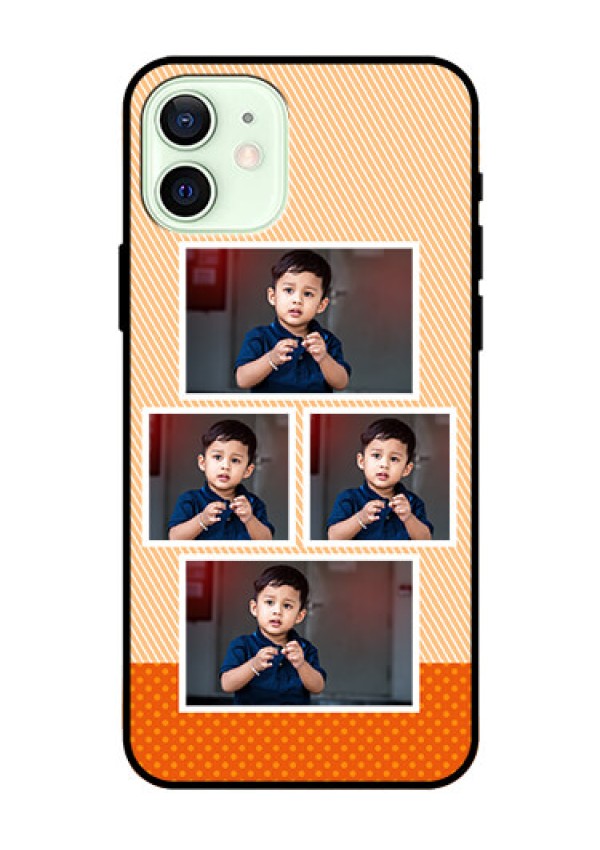 Iphone 12 Photo Printing on Glass Case  - Bulk Photos Upload Design