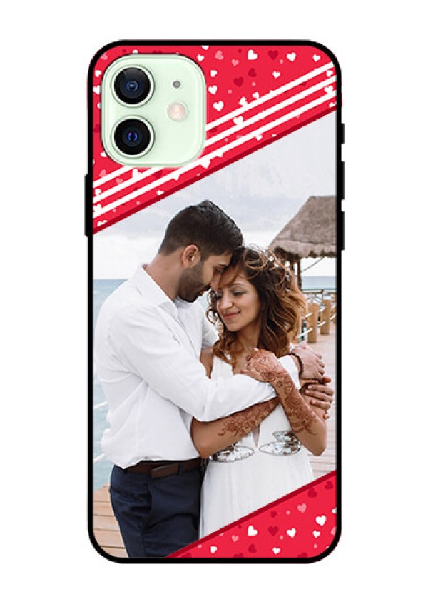 Iphone 12 Custom Glass Mobile Case  - Valentines Gift Design