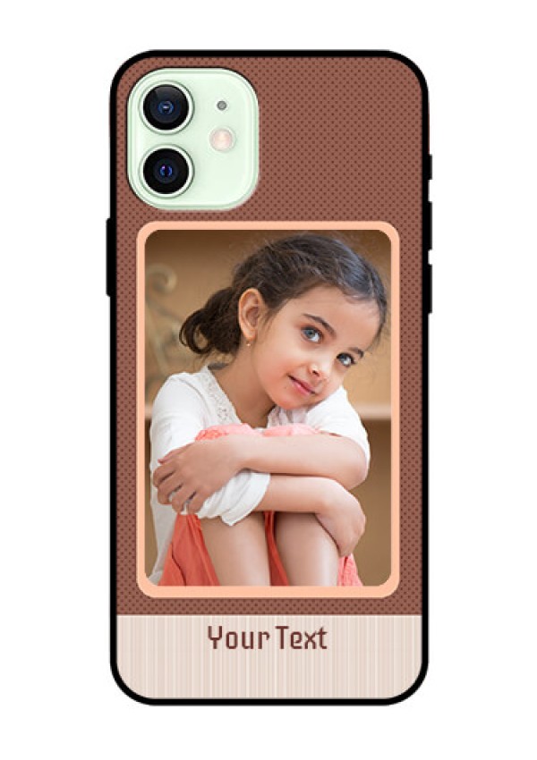 Iphone 12 Custom Glass Phone Case  - Simple Pic Upload Design