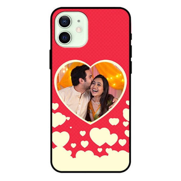 Iphone 12 Custom Glass Mobile Case - Love Symbols Phone Cover Design Iphone 12 Custom Glass Mobile Case - Love Symbols Phone Cover Design