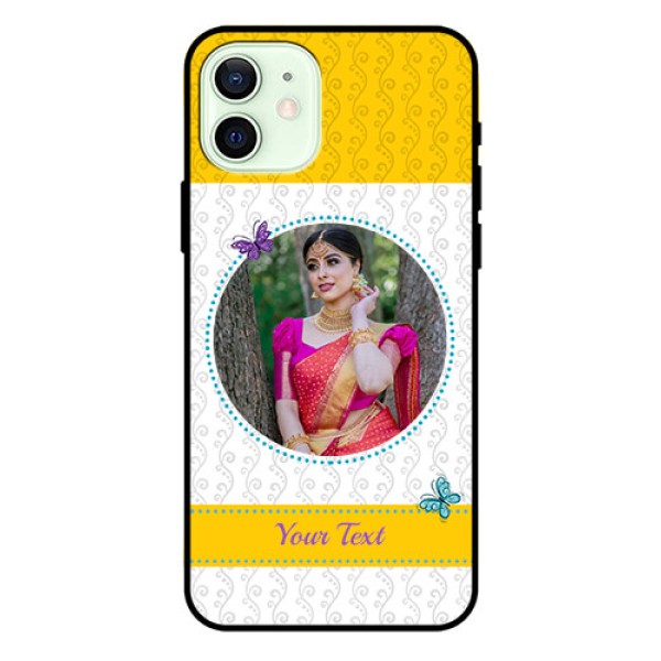 Iphone 12 Custom Glass Mobile Case  - Girls Premium Case Design
