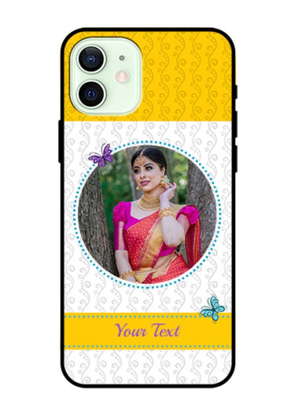 Iphone 12 Custom Glass Mobile Case  - Girls Premium Case Design