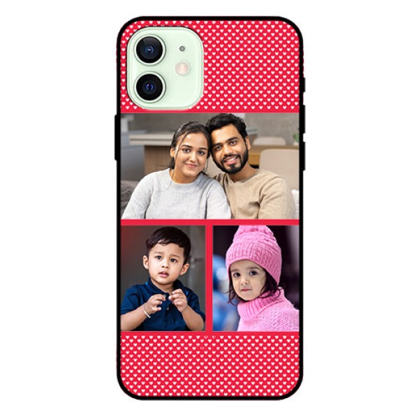 Iphone 12 Personalized Glass Phone Case  - Bulk Pic Upload Design