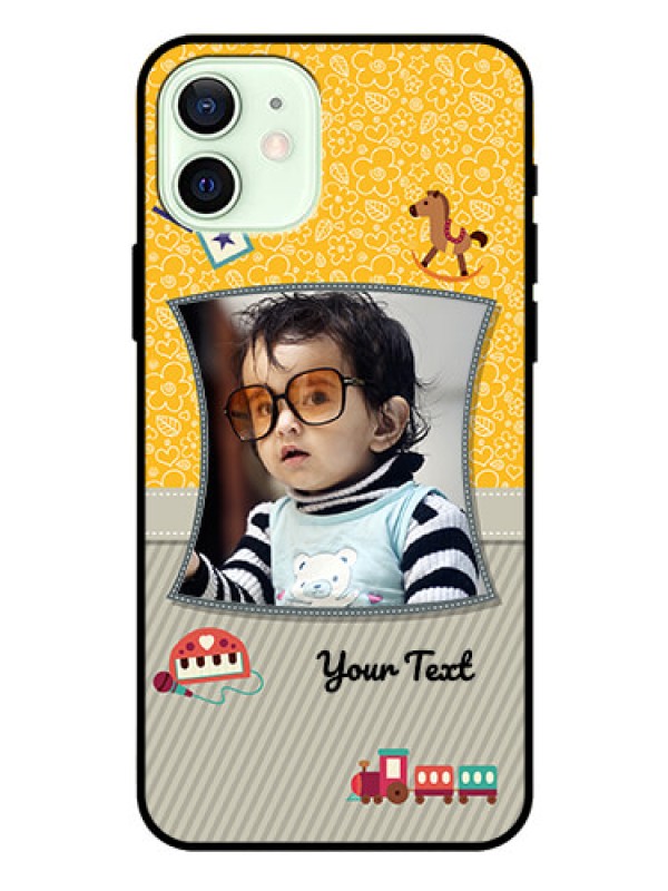 Custom Iphone 12 Personalized Glass Phone Case  - Baby Picture Upload Design