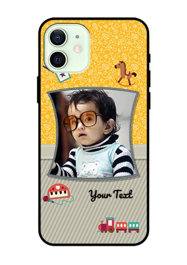 Iphone 12 Personalized Glass Phone Case  - Baby Picture Upload Design