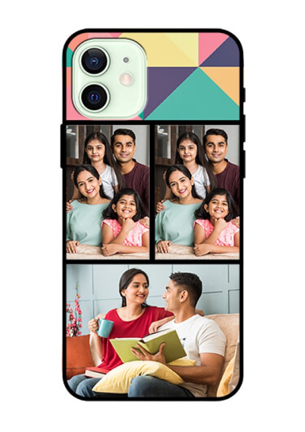Iphone 12 Custom Glass Phone Case  - Bulk Pic Upload Design