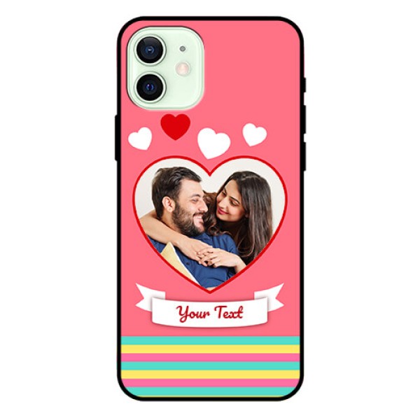 Iphone 12 Photo Printing on Glass Case - Love Doodle Design Iphone 12 Photo Printing on Glass Case - Love Doodle Design