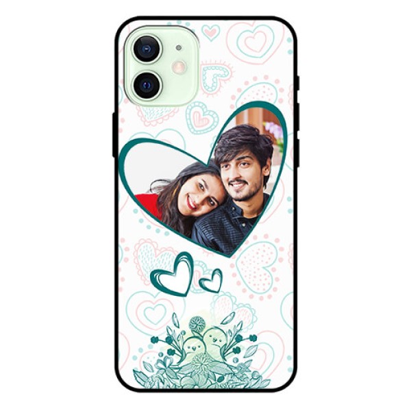 Iphone 12 Photo Printing on Glass Case  - Premium Couple Design