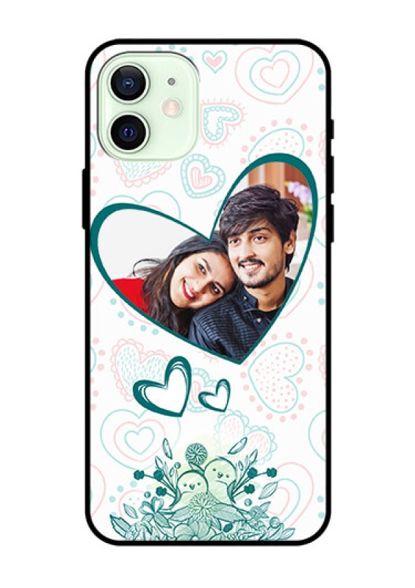 Iphone 12 Photo Printing on Glass Case  - Premium Couple Design