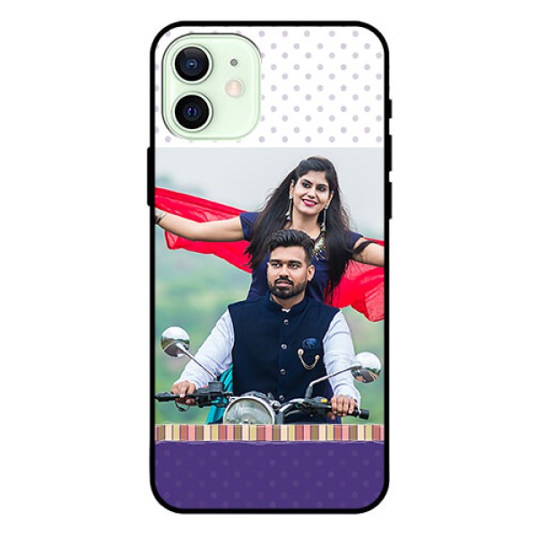 Iphone 12 Photo Printing on Glass Case  - Cute Family Design