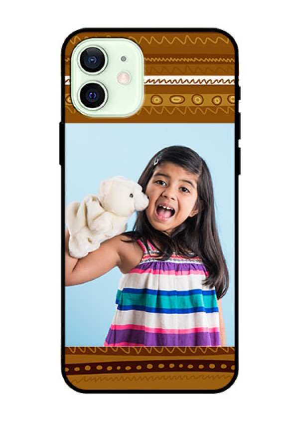 Iphone 12 Custom Glass Phone Case  - Friends Picture Upload Design 