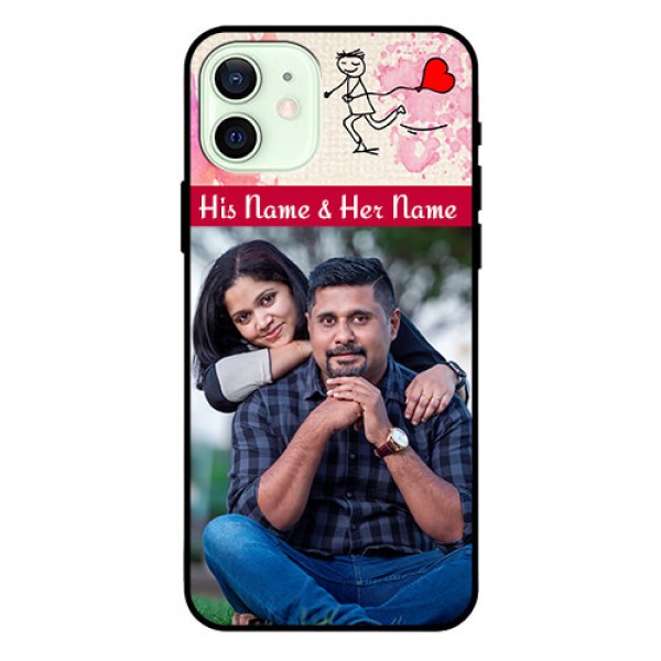 Iphone 12 Photo Printing on Glass Case  - You and Me Case Design