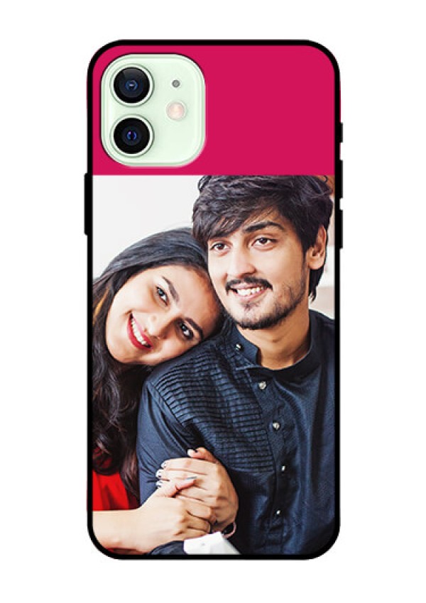 Iphone 12 Custom Glass Mobile Case  - Anniversary Cover Design