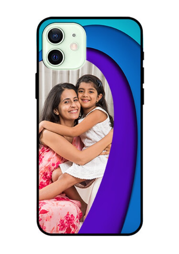 Iphone 12 Photo Printing on Glass Case  - Simple Pattern Design