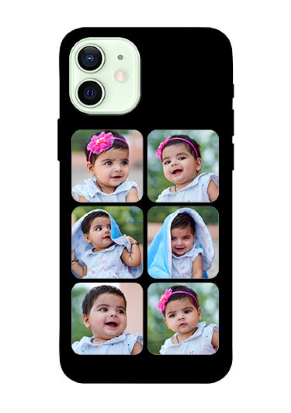 Iphone 12 Photo Printing on Glass Case  - Multiple Pictures Design