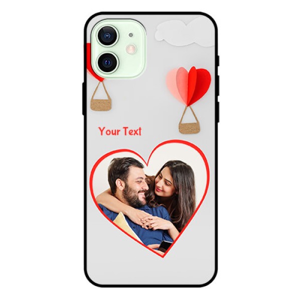 Iphone 12 Custom Glass Mobile Case  - Parachute Love Design