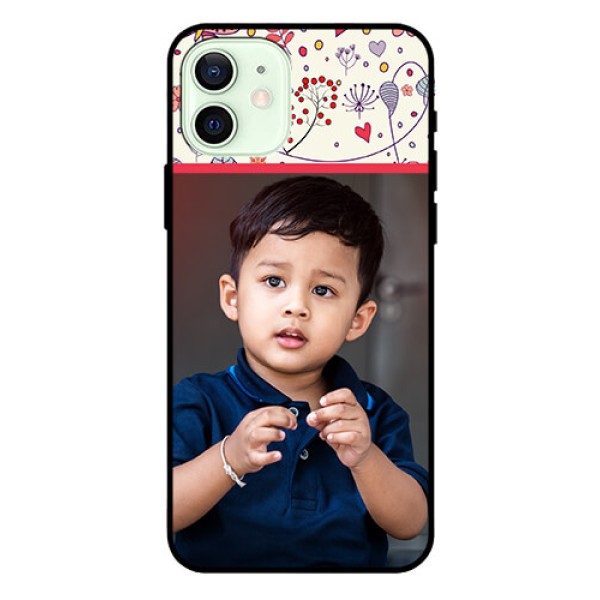 Iphone 12 Custom Glass Mobile Case  - Premium Floral Design