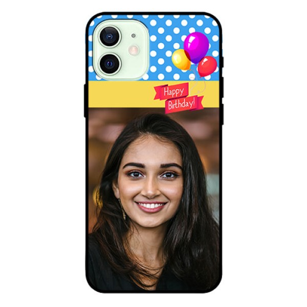 Iphone 12 Custom Glass Mobile Case  - Happy Birthday Design