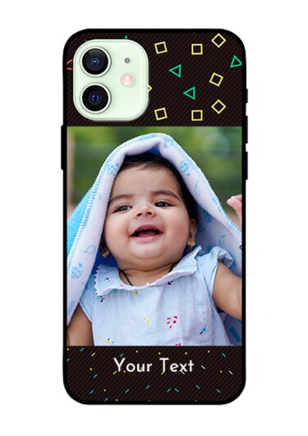Iphone 12 Custom Glass Phone Case  - with confetti birthday design