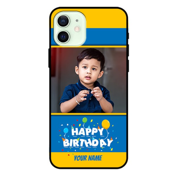Iphone 12 Custom Glass Mobile Case  - Birthday Wishes Design