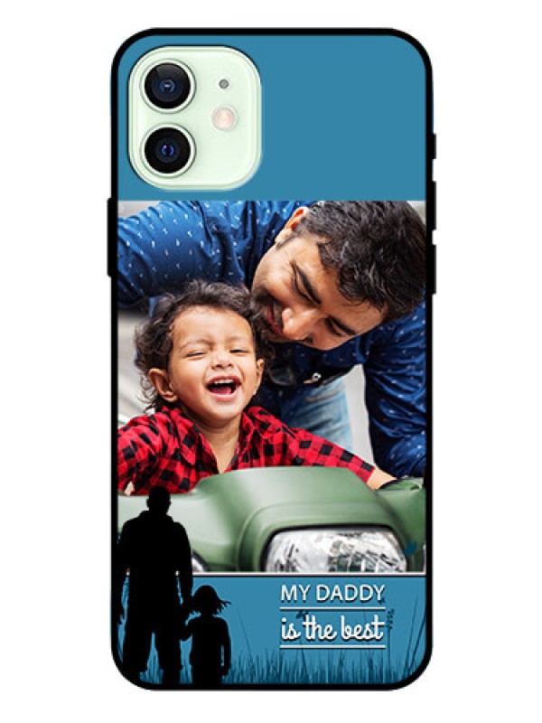 Custom Iphone 12 Custom Glass Mobile Case  - Best dad design 