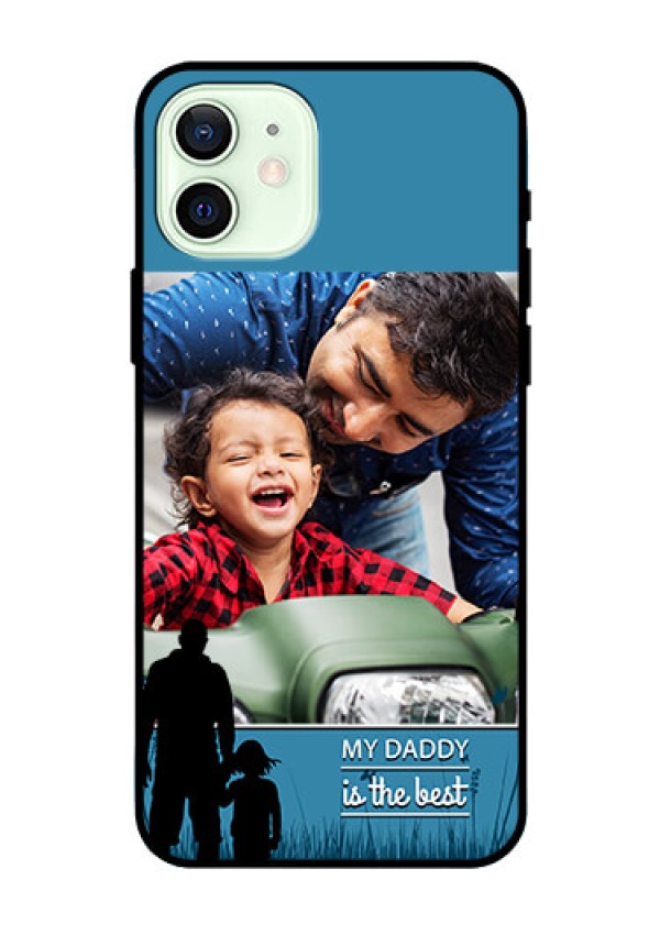 Iphone 12 Custom Glass Mobile Case  - Best dad design 
