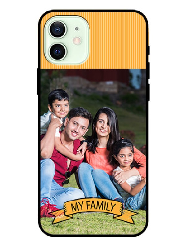 Custom Iphone 12 Custom Glass Phone Case  - My Family Design