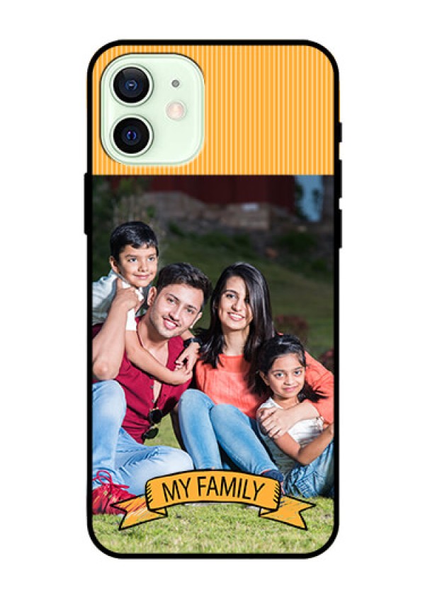 Iphone 12 Custom Glass Phone Case  - My Family Design