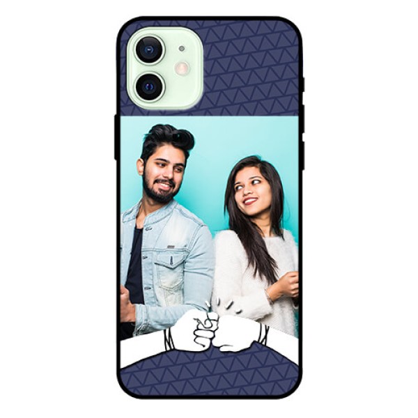 Iphone 12 Photo Printing on Glass Case - with Best Friends Design Iphone 12 Photo Printing on Glass Case - with Best Friends Design