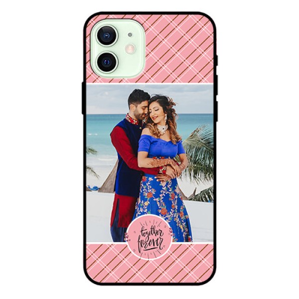 Iphone 12 Personalized Glass Phone Case - Together Forever Design Iphone 12 Personalized Glass Phone Case - Together Forever Design
