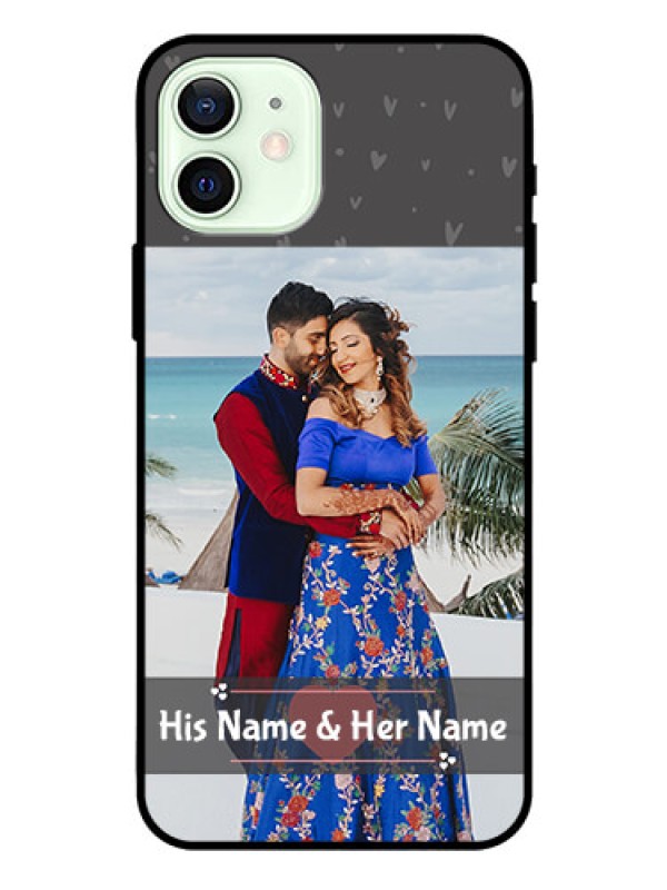 Custom Iphone 12 Custom Glass Mobile Case  - Buy Love Design with Photo Online