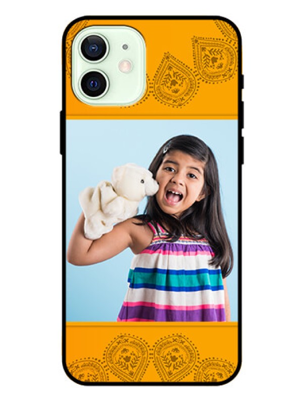 Custom Iphone 12 Personalized Glass Phone Case  - Photo Wedding Design 