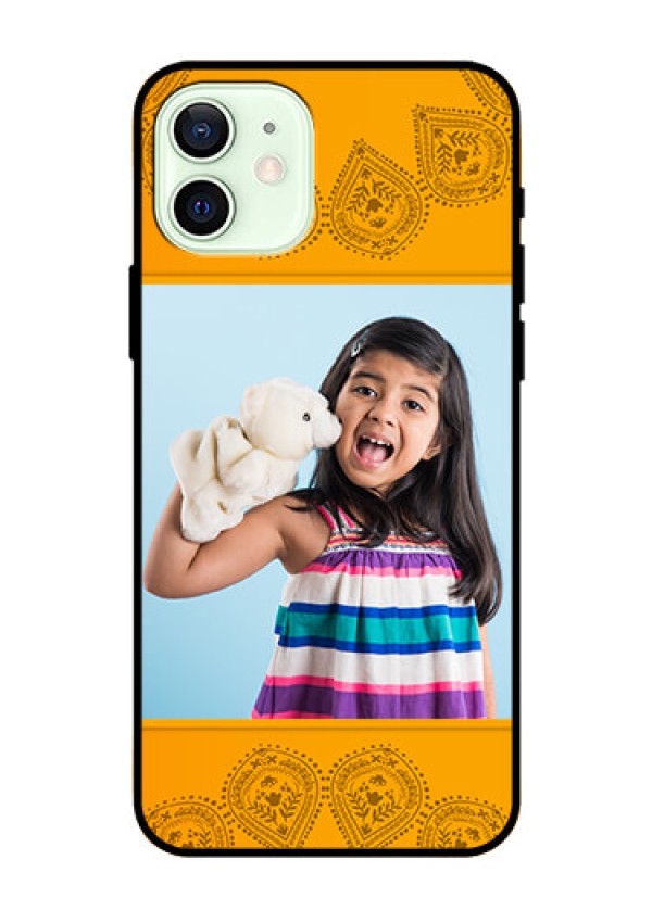 Iphone 12 Personalized Glass Phone Case  - Photo Wedding Design 