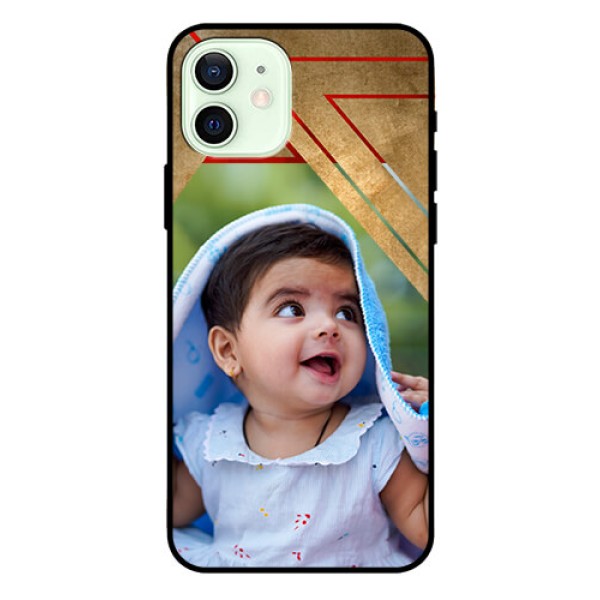 Iphone 12 Personalized Glass Phone Case  - Gradient Abstract Texture Design