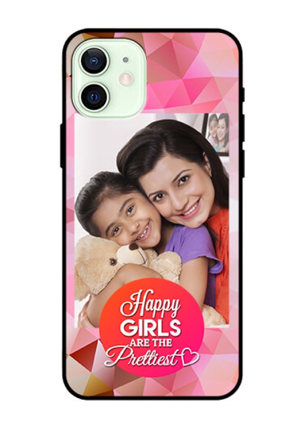 Iphone 12 Photo Printing on Glass Case  - Abstract Triangle Design