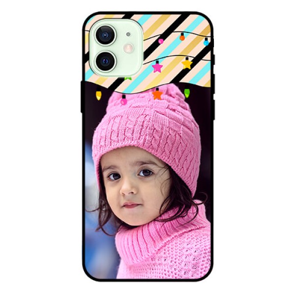 Iphone 12 Custom Glass Mobile Case - Lights Hanging Design Iphone 12 Custom Glass Mobile Case - Lights Hanging Design