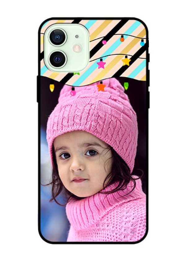 Iphone 12 Custom Glass Mobile Case  - Lights Hanging Design