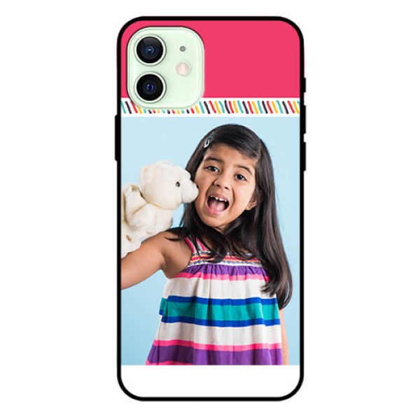 Iphone 12 Personalized Glass Phone Case  - Line art design