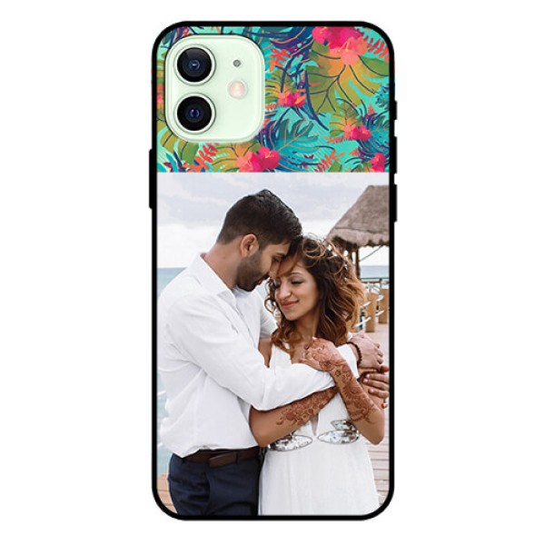 Iphone 12 Photo Printing on Glass Case - Watercolor Floral Design Iphone 12 Photo Printing on Glass Case - Watercolor Floral Design