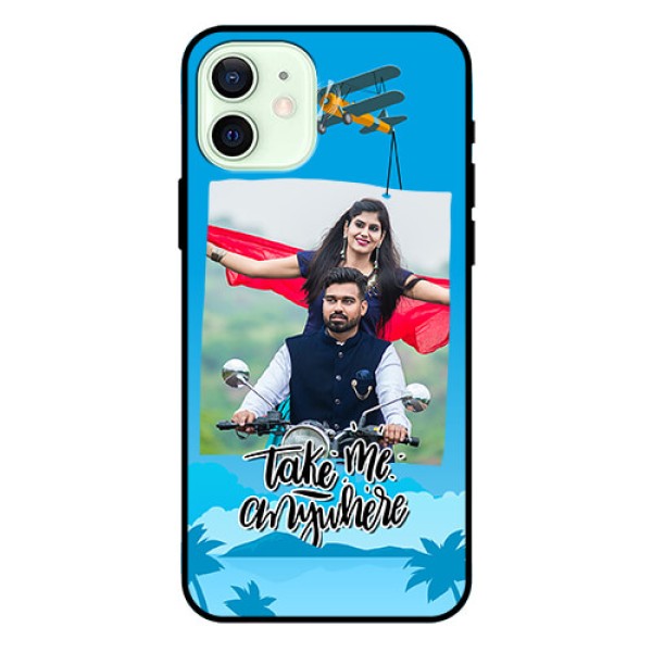 Iphone 12 Custom Glass Mobile Case  - Traveller Design 