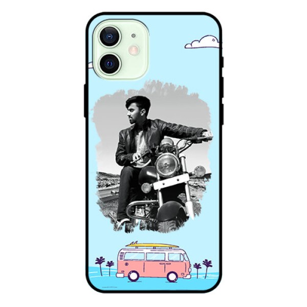 Iphone 12 Photo Printing on Glass Case  - Travel & Adventure Design