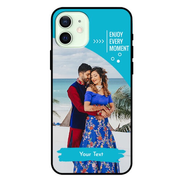 Iphone 12 Custom Glass Mobile Case  - Happy Moment Design