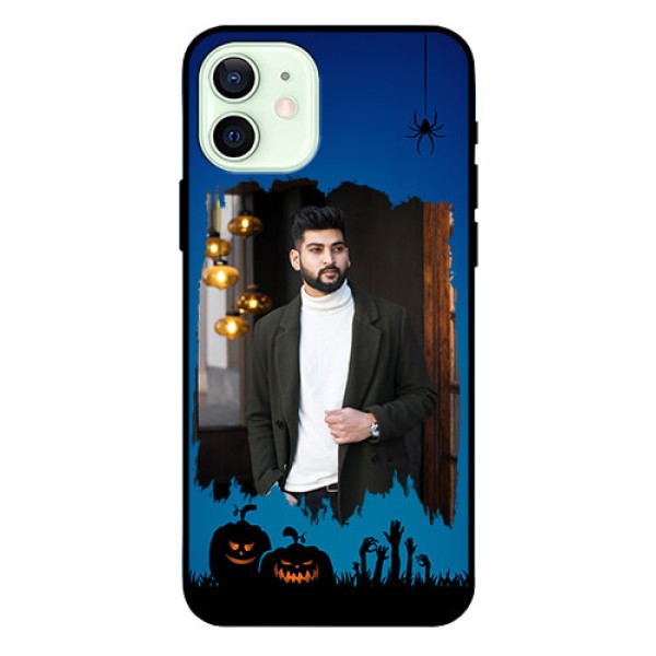 Iphone 12 Photo Printing on Glass Case - with pro Halloween design Iphone 12 Photo Printing on Glass Case - with pro Halloween design