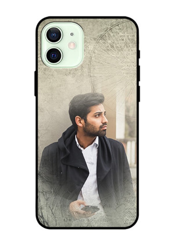 Iphone 12 Custom Glass Phone Case  - with vintage design